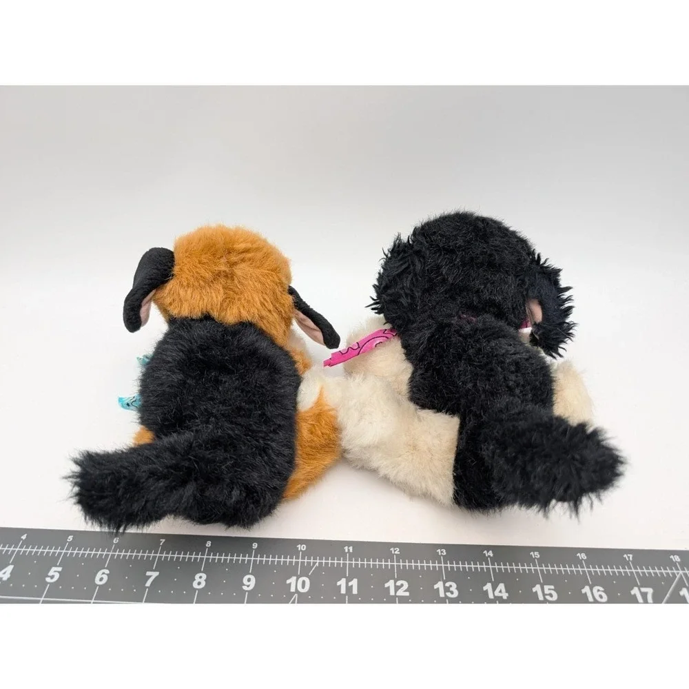 Tyco Puppy Puppy Puppies Dog Plush Lot of 2 READ Stuffed Animal‎ Toy